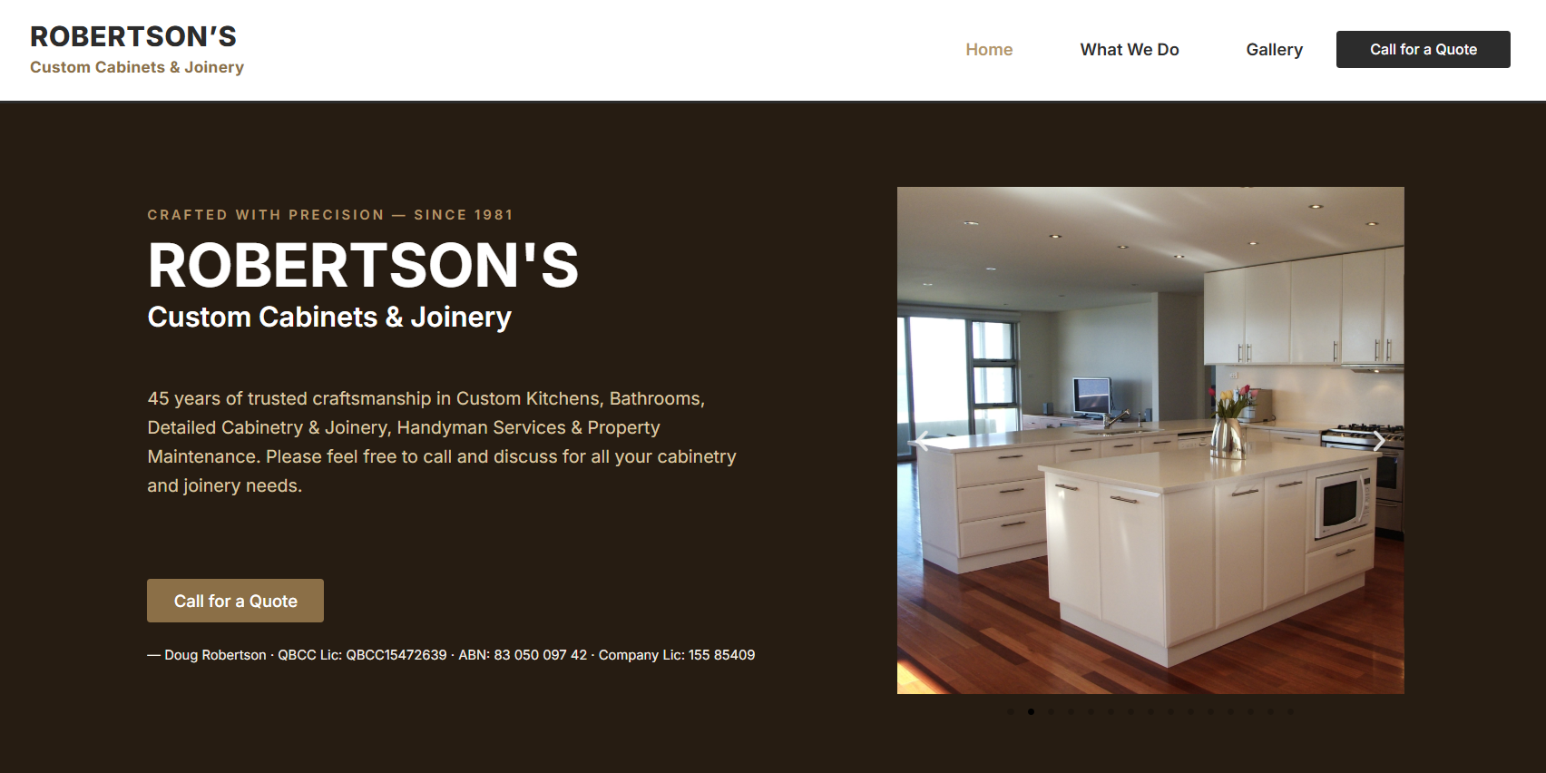 Robertsons Custom Cabinet & Joinery